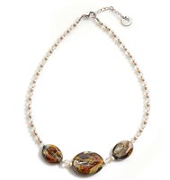 Collana Antica Murrina Venezia Donna Malibran in Vetro COA73A10 - COA73A10